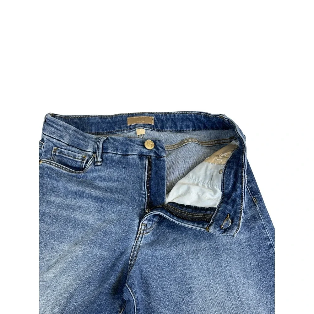 KUT from the Kloth‎ Meg High Rise Fab Ab Wide Leg Size 6 Raw Frayed Hem